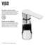 Lavabo de salle de bain vasque rectangulaire blanc mat ™ en pierre L 11 po x l 14 po x H 5 po Magnolia