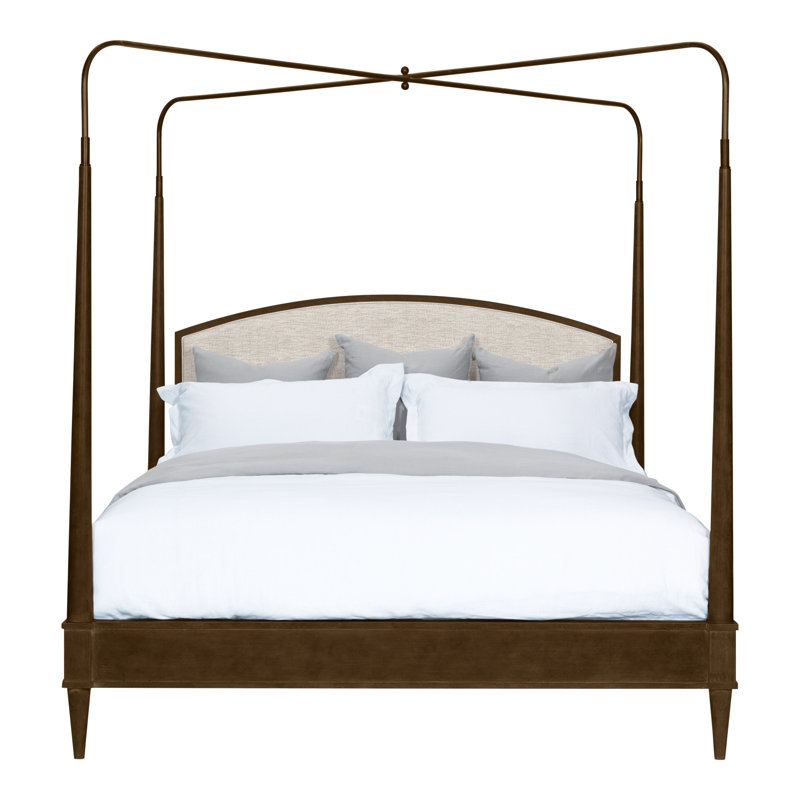 Anderkit Upholstered Canopy Bed, Havana, Impala Linen