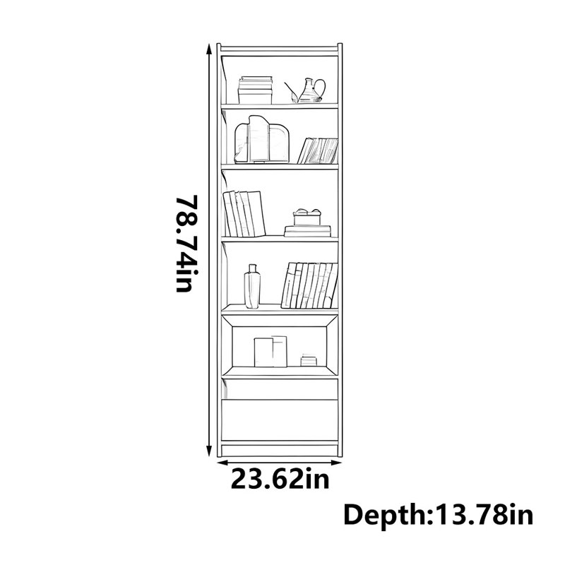 Yanin, (5 tablettes) H 78,74 po x l 23,62 po x P 13,78 po