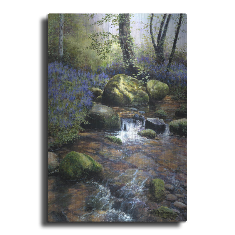 «Shallow Brook» par Bill Makinson, art mural en métal, H 16 po x l 12 po