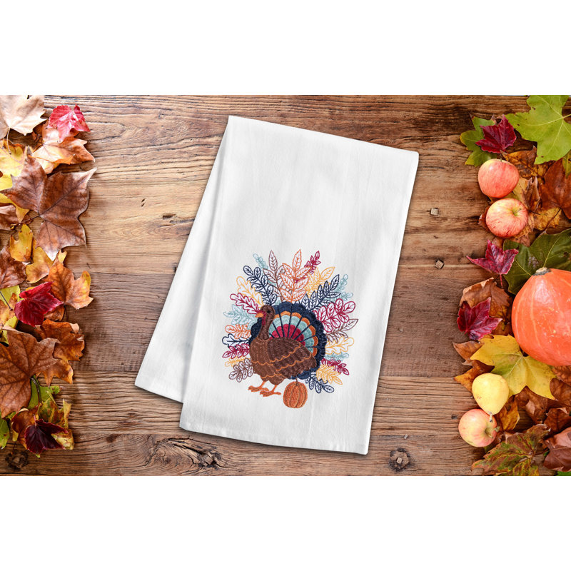 Colorful Harvest Turkey Towel