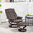 Recliner With Ottoman, Swivel Recliner Chair And Ottoman, Reclining Chair With High Back And Wood Frame For Living Room, Bedroom-1641724284