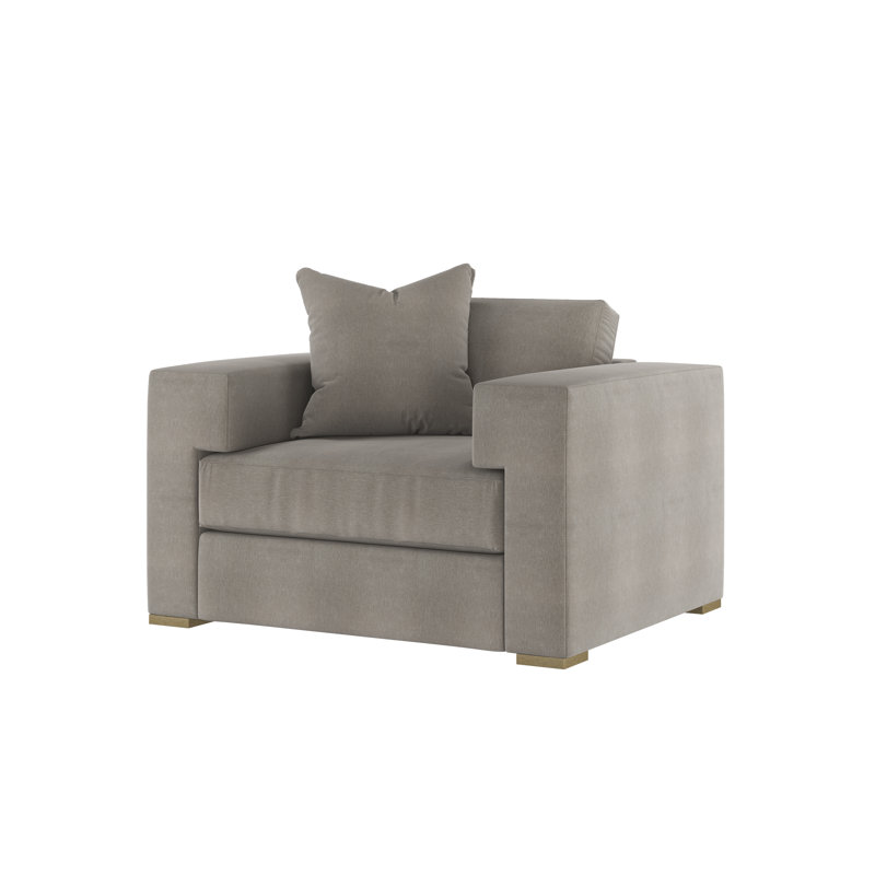 Fauteuil d'appoint Gabrielle, Synergy avoine (tissu performance) 1142-01, Dune
