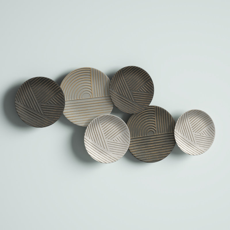 Zayas Modern Abstract Wall Decor on Metal