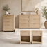 4 Pieces Bedroom Set with Dresser & Nightstand