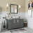  48" W x 18.5" D x 31.1" H Single Bathroom Vanity Set with Mirror-23188981