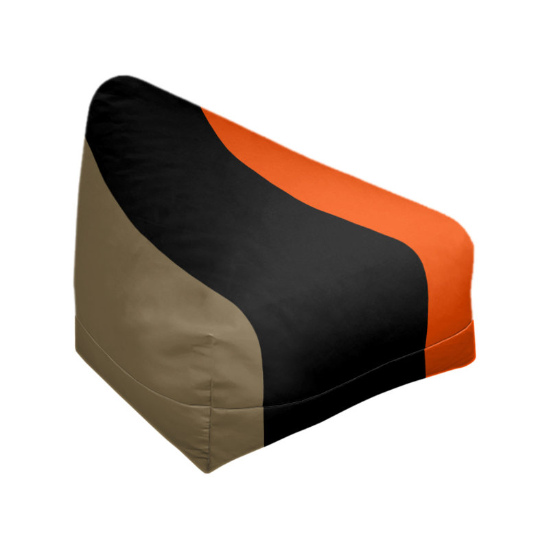 Sac de pois classique, H 30 po x l 27 po x P 27 po, Doré métallique / noir / orange