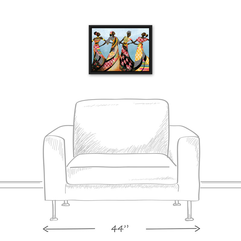 " Dancing In Dresses ", 13.75" H x 17.75" W x 1.75" D
