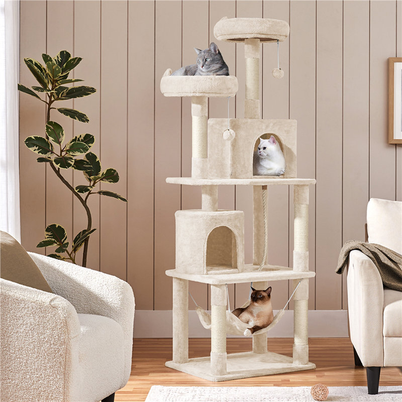 Arion 179cm H Cat Tree, Beige