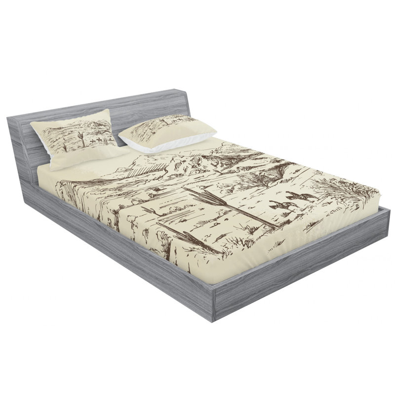 Microfiber Sheet Set, Queen Sheet Set with Fitted Sheet