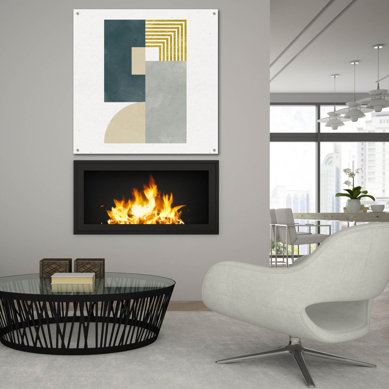 «Deco Glam 2 Sq» par Moira Hershey, art mural en verre acrylique, H 36 po x l 36 po x P 0,2 po