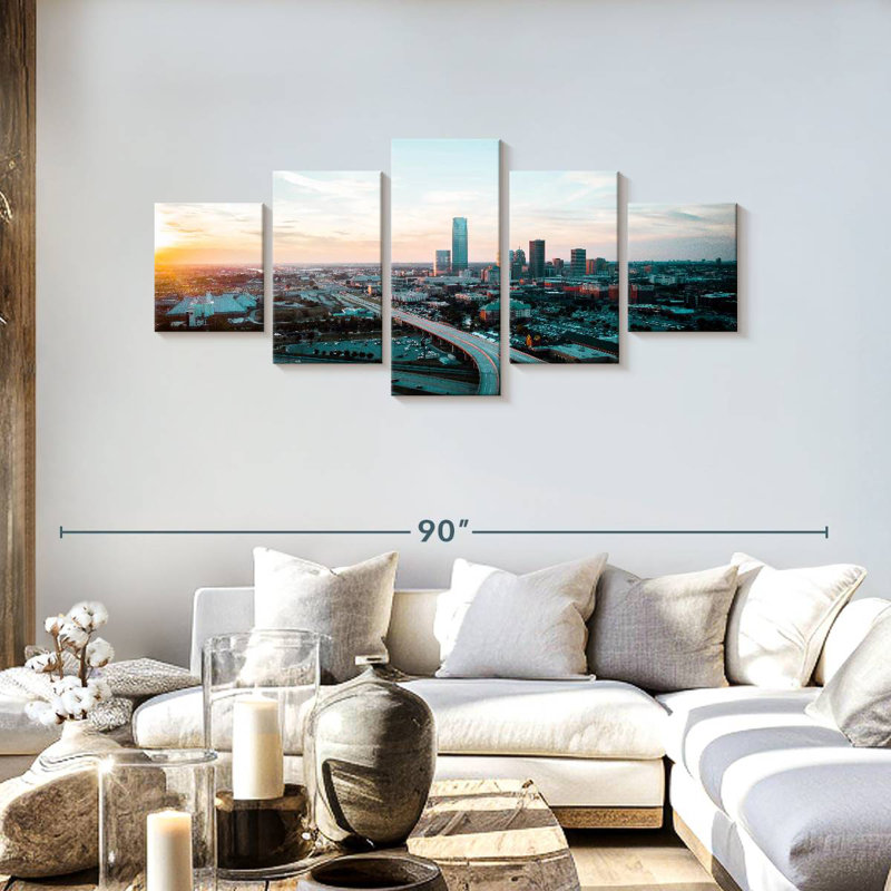 Oklahoma City View, H 30 po x l 68 po