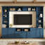 Meuble audio-vidéo mural tout-en-un avec tablettes réglables Elegant Farmhouse-1003705358