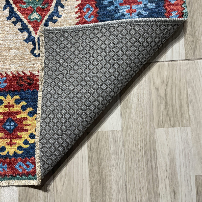 Tapis Zyir avec envers antidérapant, Tapis de couloir 4 pi x 8 pi 11 po