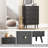 Burt 4 - Drawer Dresser, Tall Chest of Drawers with Gold Handle for Bedroom-1272726380