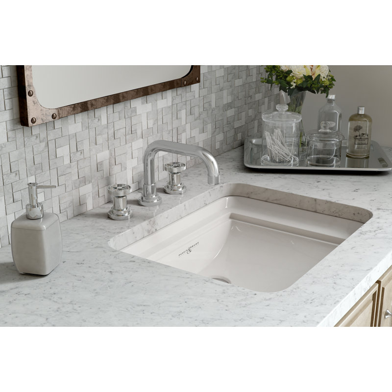 Campo™ Widespread Bathroom Faucet with Drain Assembly, Polished Chrome, Wheel Handle