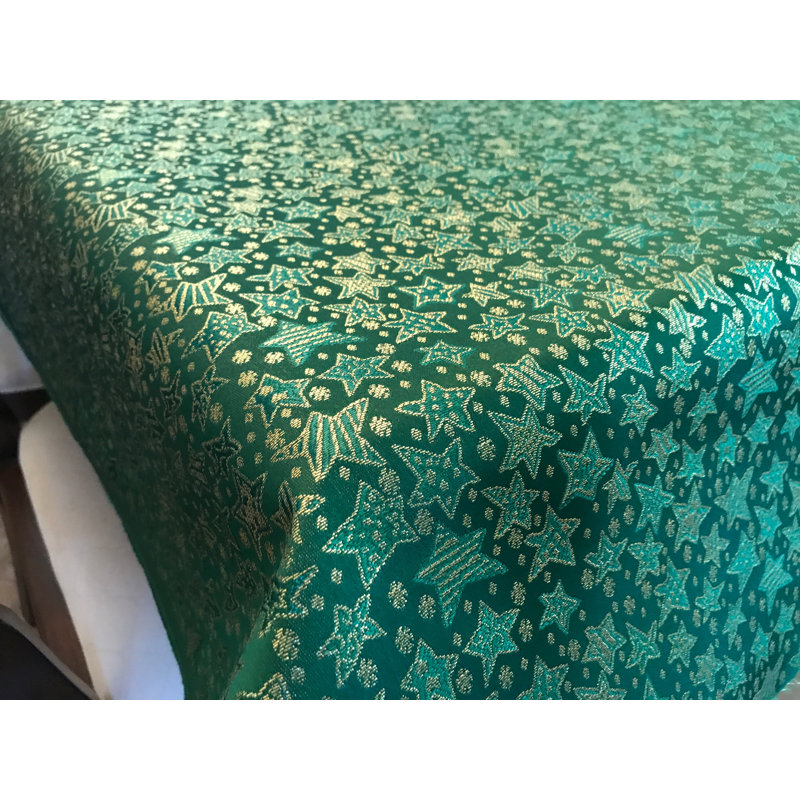 Linge de table Kalvi Brocade, 72 po x 56 po, Vert