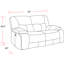 Ensemble de salon inclinable 3 pièces Pomona-90471478