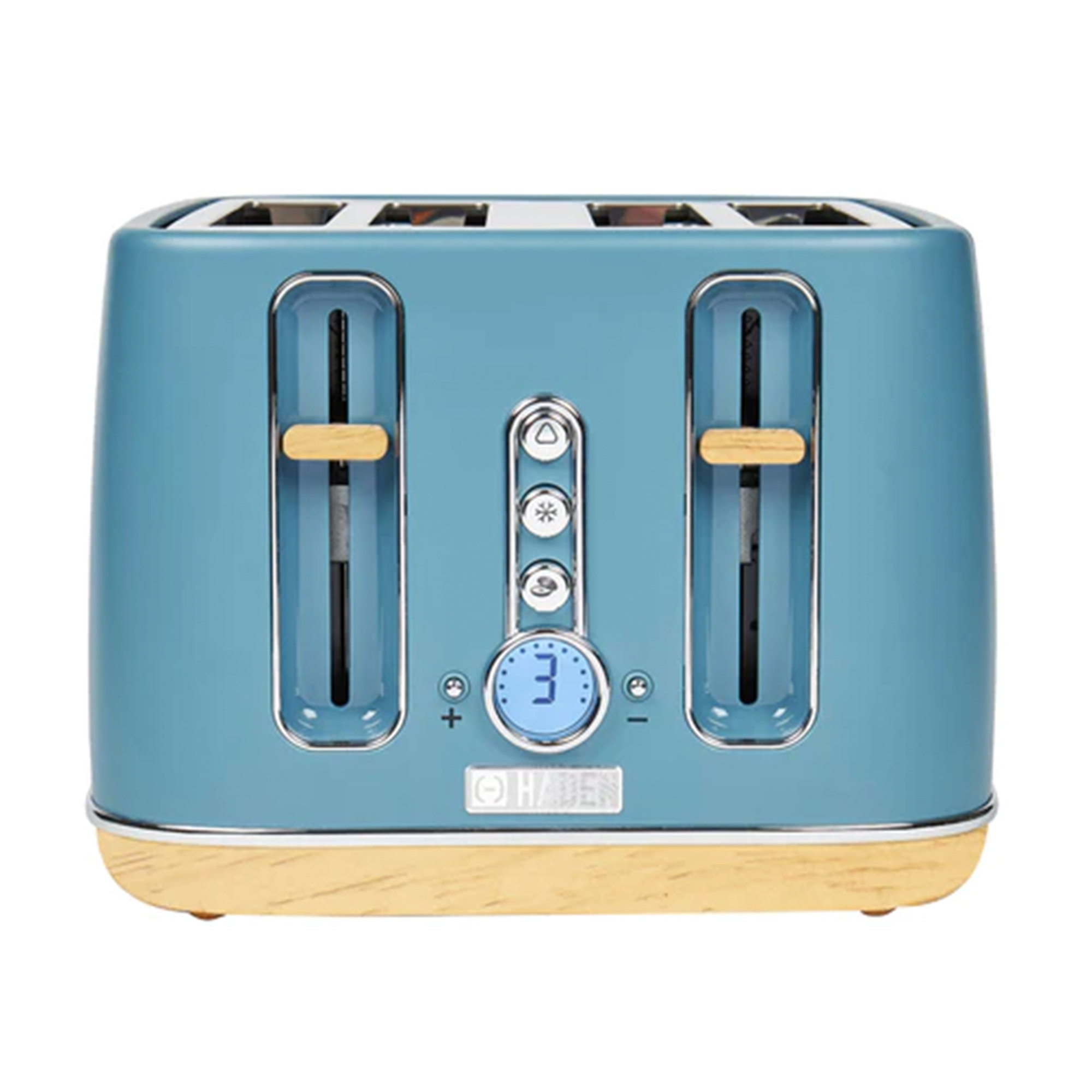 Buydeem 4 Slice Stainless Steel Toaster Wide Slots Retro Pastel