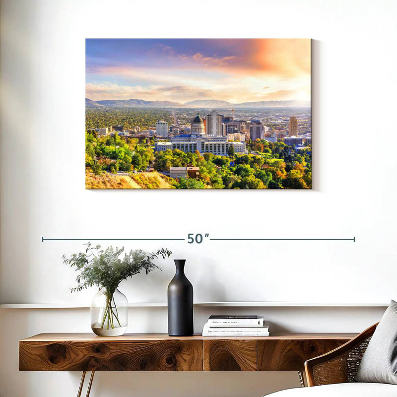 Nicci Breathtaking Salt Lake City, 24" H x 36" W