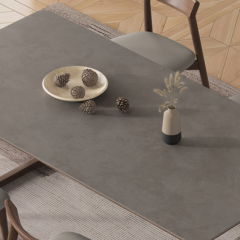 Table de salle à manger et chaise de charme Wabi-sabi, H 29,5 po x L 62,9 po x l 31,4 po