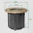 Round Fire Pit Table Propane Fire Table With Lava Rocks