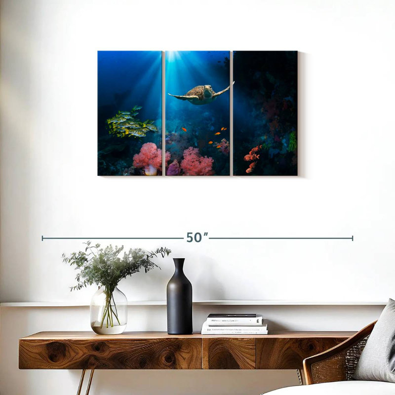 Ocean Underwater, 20" H x 33" W
