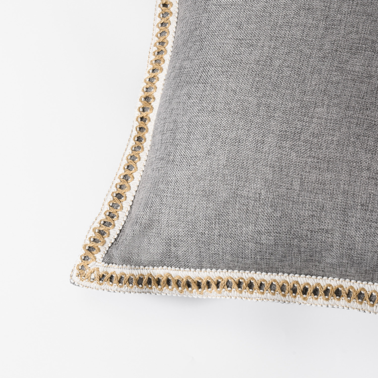 Color Pillow Cover, Gray, Square 20"