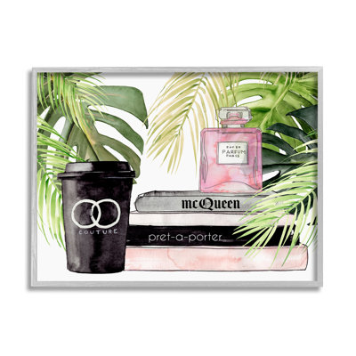 " Fashion Forward Coffee Cup Perfume Bottle Glam Magazines " by Jennifer Paxton Parker