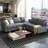 Upholstered U-Shaped Sectional Reversible-1475647864