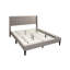 Modern Eye-Catching 1Pc Bed Burlap Fabric Unique Diamond Design Headboard Bedframe-1465119849