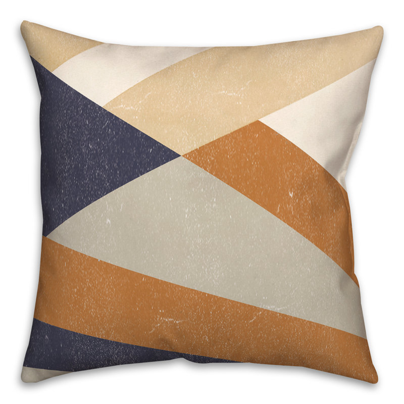 Coussin décoratif d'automne à formes abstraites d'automne