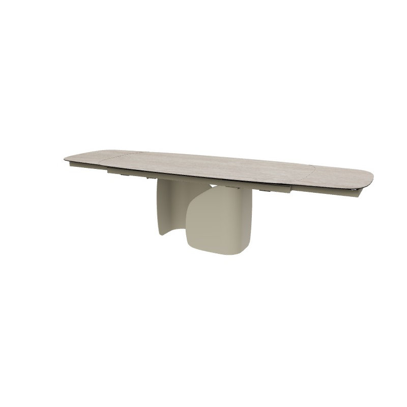 Twins Extendable Tables, White Travertino