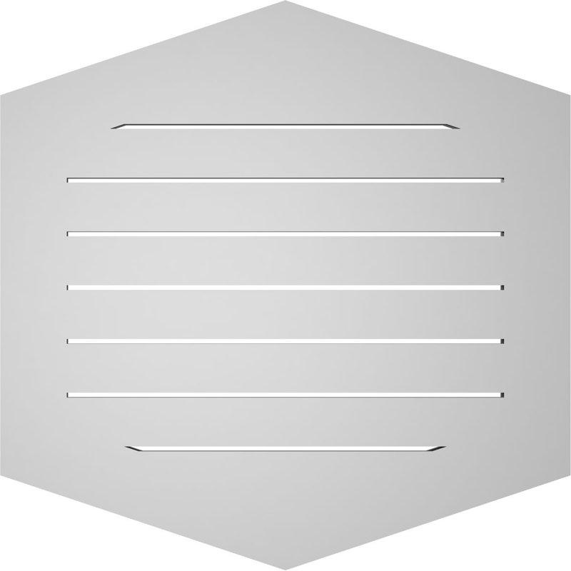Pente verticale verticale en uréthane 4 pi, H 30 po x l 30 po x P 1 po