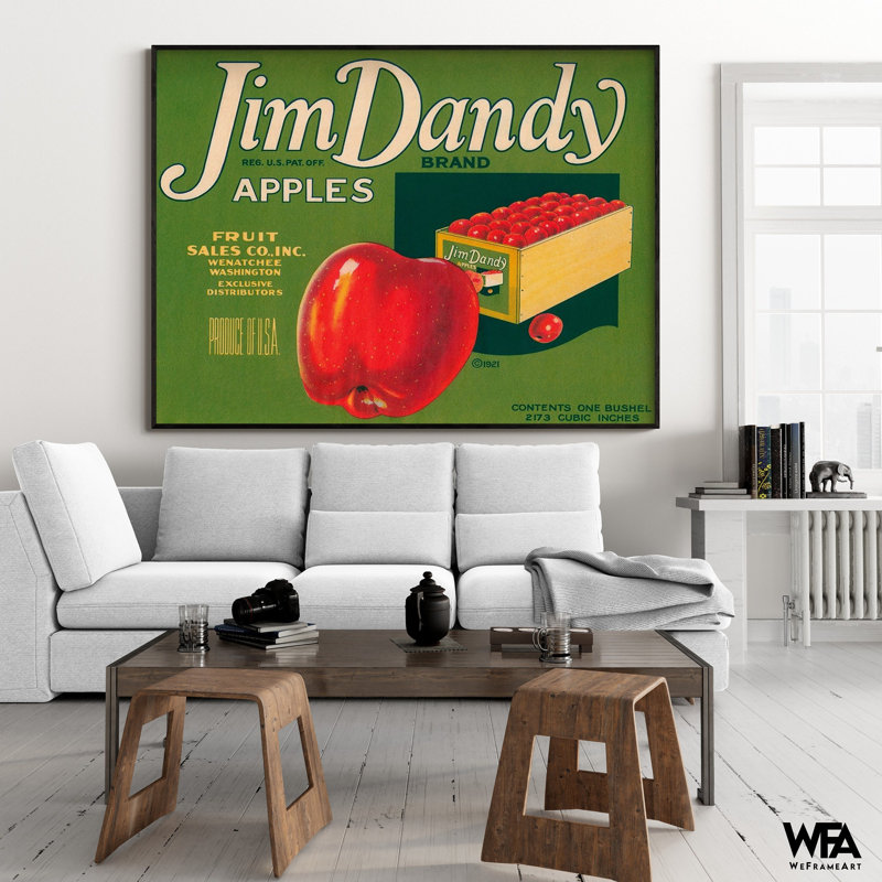 Impression rétro, impression rétro, affiche de pomme rétro, œuvre de bureau Vegan Boss, impression de affiche murale pomme rouge