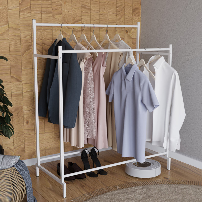 Vitiello 103cm Closet System, White