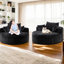 Fauteuil-lit en chenille, 55 po, sans assemblage, salon, chambre à coucher, salon, coussin de projection