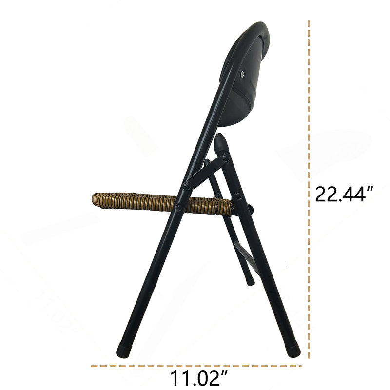 Ensemble de 4 chaises en rotin