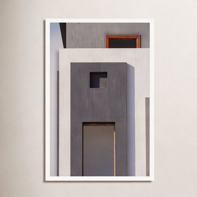Blocks Print by Svetlana Smirnova, 38" H x 26.5" W, White