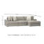 Canapé modulaire 3 pièces Tessler-90630135