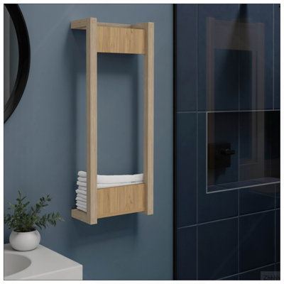 Arlington Wall Towel Rack With Shelf And Hanging Bar