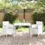 Garden Dining Set 3-Piece Set Resin Sturdy Rectangular-1111832703-1111832698