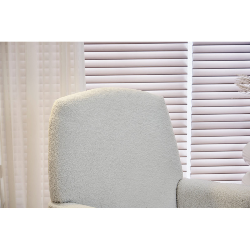 Chaise berçante Teddy, Ivoire ivoire
