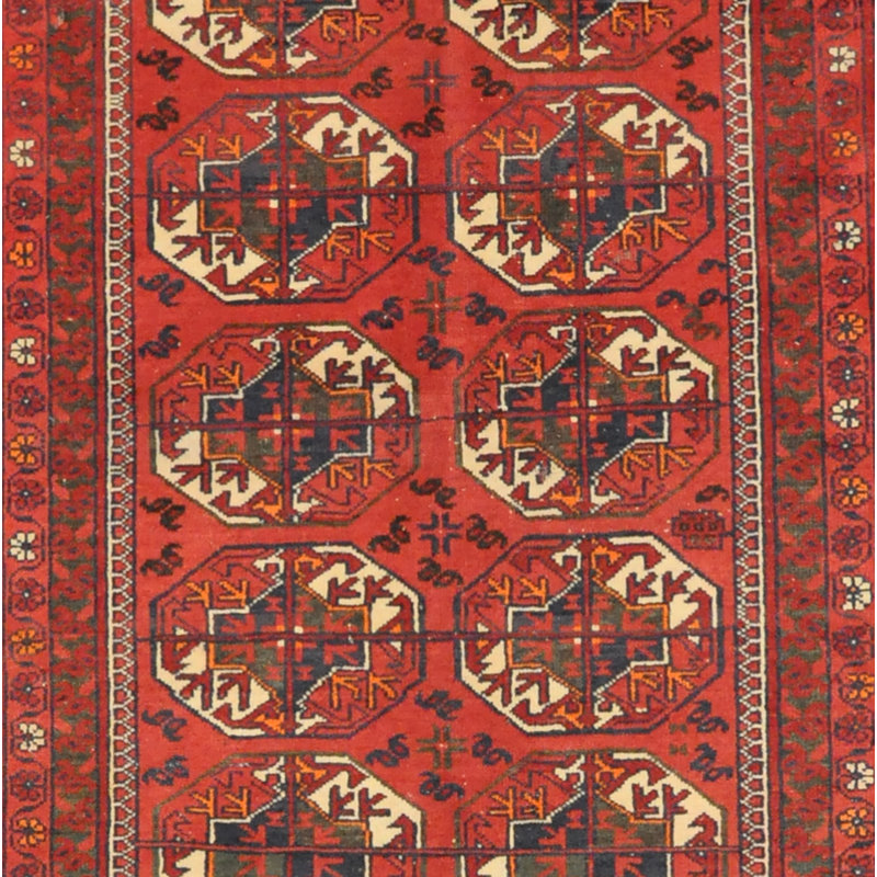 Tapis afghan en laine noué à la main Cronyn