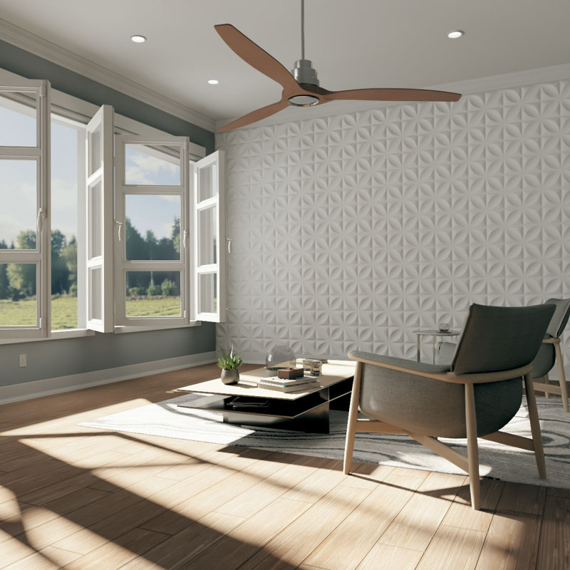 Helene White Textured 3D PVC Wall Panels Set of 10