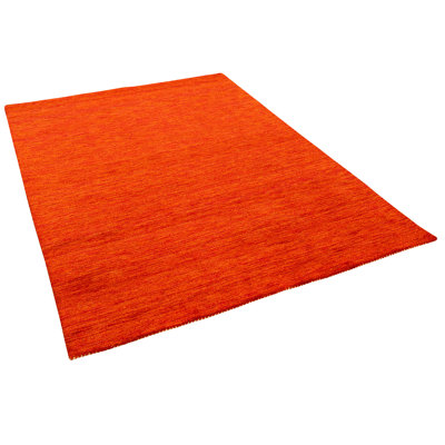 Delegal Solid Colour Wool Area Rug