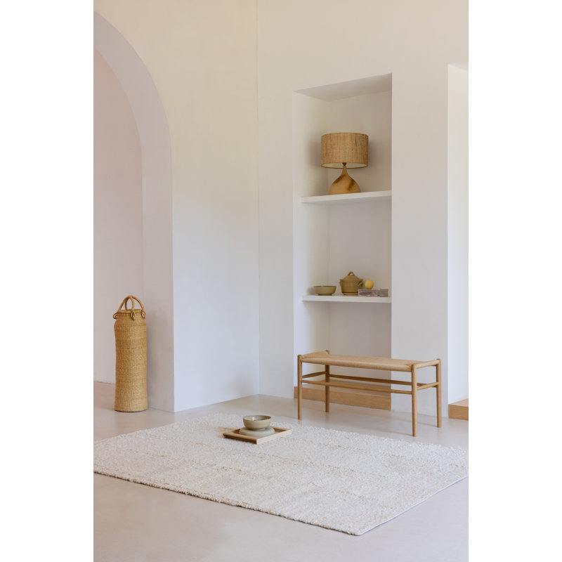 Craft Area Rug in Wool White, Rectangle 8'2" x 11'6"