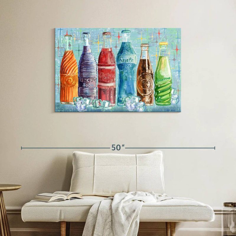 Bouteilles de soda Yarlin, H 26 po x l 39 po