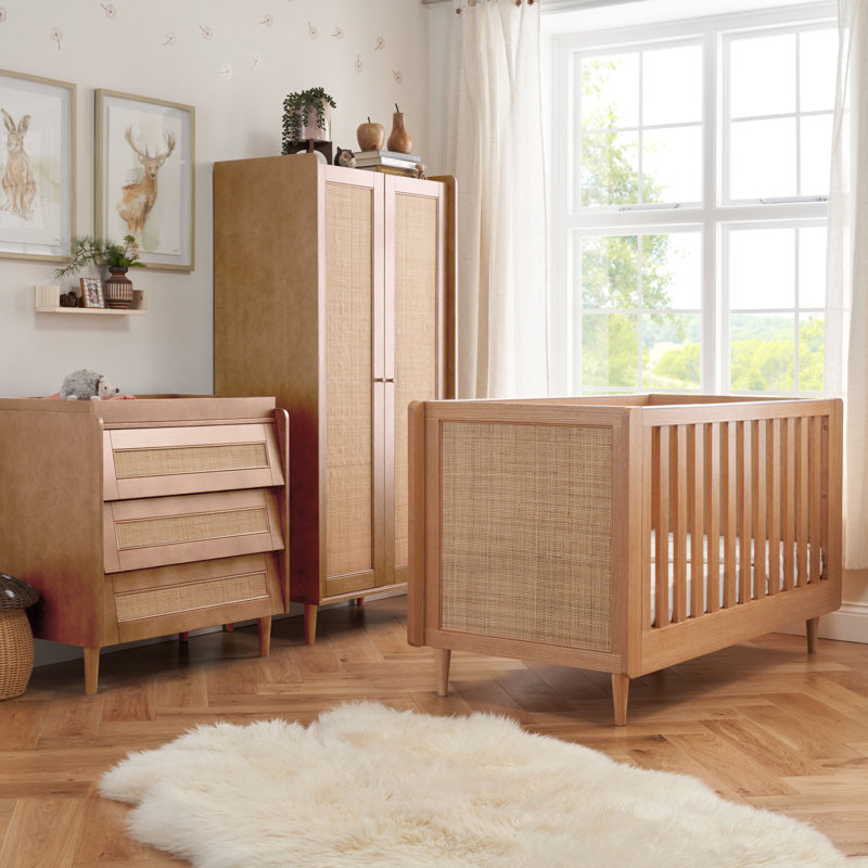 Tutti Bambini Japandi 3pc Room Set, Light Oak