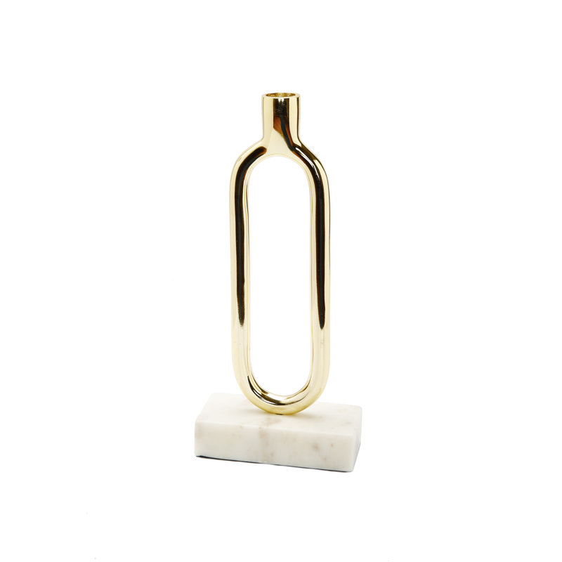 11.75'' H Glass Tabletop Candlestick